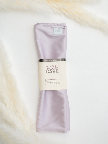 SILK CARE Шелковое полотенце для волос и тела жемчужное 120х60 см  по выгодной цене в Москве