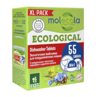 MOLECOLA Экологичные таблетки для ПММ 55шт 