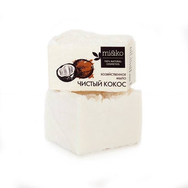 МиКо хозяйственное мыло чистый кокос 175 гр по выгодной цене в Москве