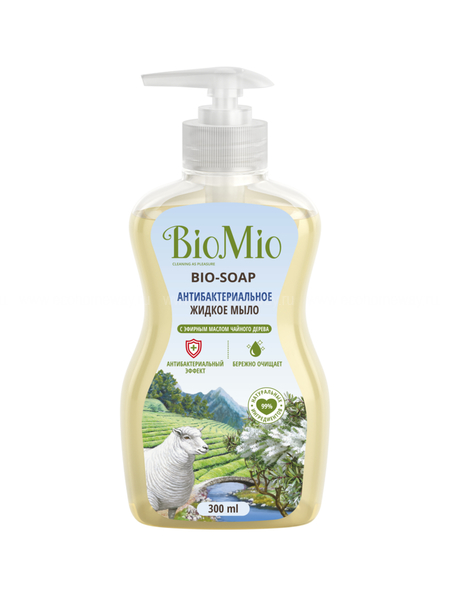 BIO MIO BIO-SOAP антибактериальное жидкое мыло с маслом чайного дерева 300 мл по выгодной цене в Москве