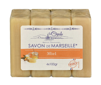 LA CIGALE Мыло марсельское с медом 4*100гр 