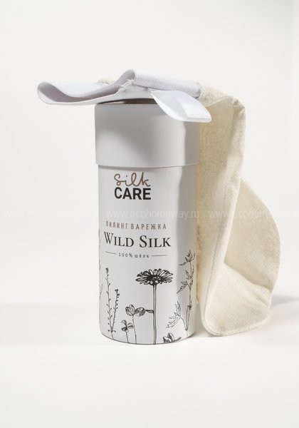 SILKCARE Wild Silk Шелковая варежка для пилинга натуральная по выгодной цене в Москве