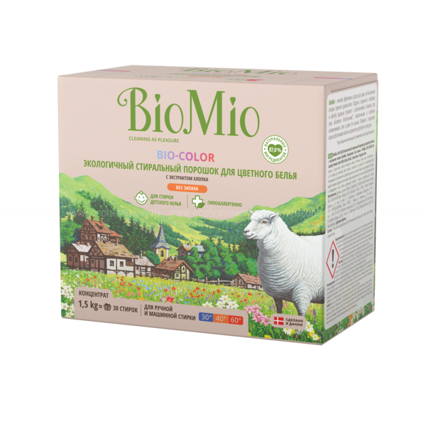 BioMio Стиральный порошок для цветного белья 1500 гр. по выгодной цене в Москве